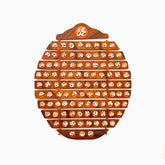 Names of Prophet Muhammad Wooden Islamic Wall Art Brown
